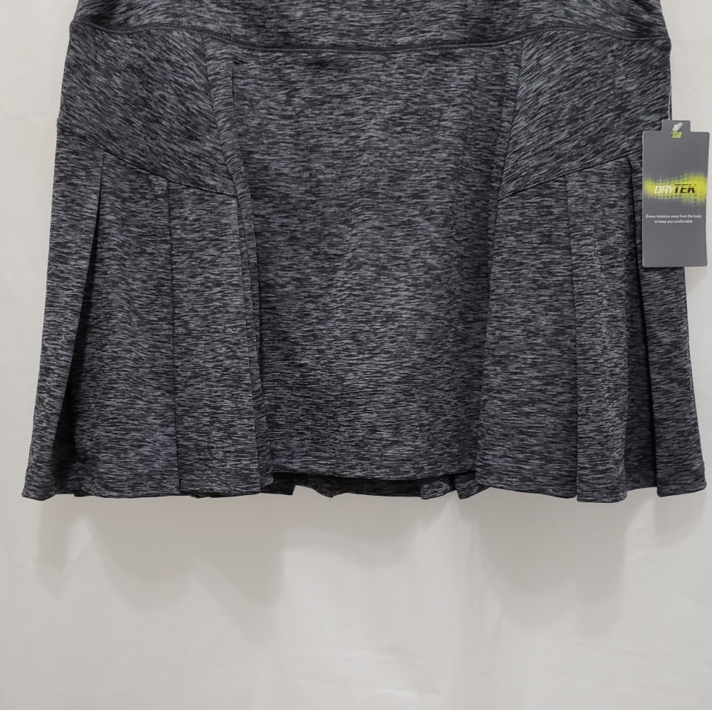 Tek Gear DryTek Skort Charcoal Size L NWT